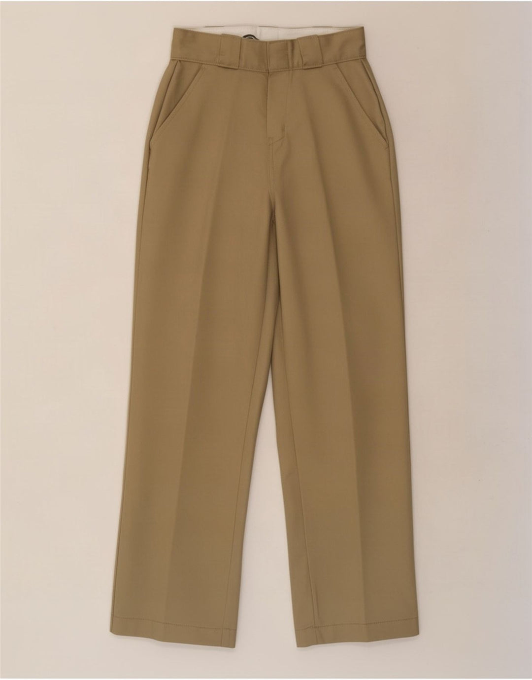 Dickies ženske ravne chino hlače W24 L26 bež poliester