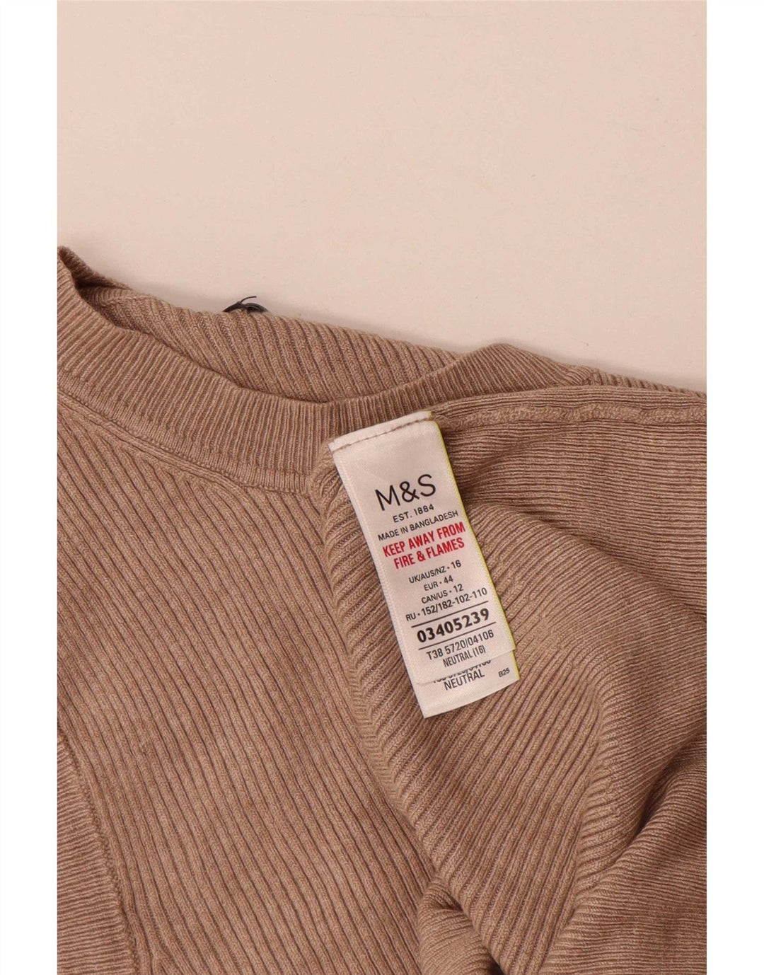 Marks & Spencer ženski prsluk bez rukava UK 16 velika smeđa viskoza