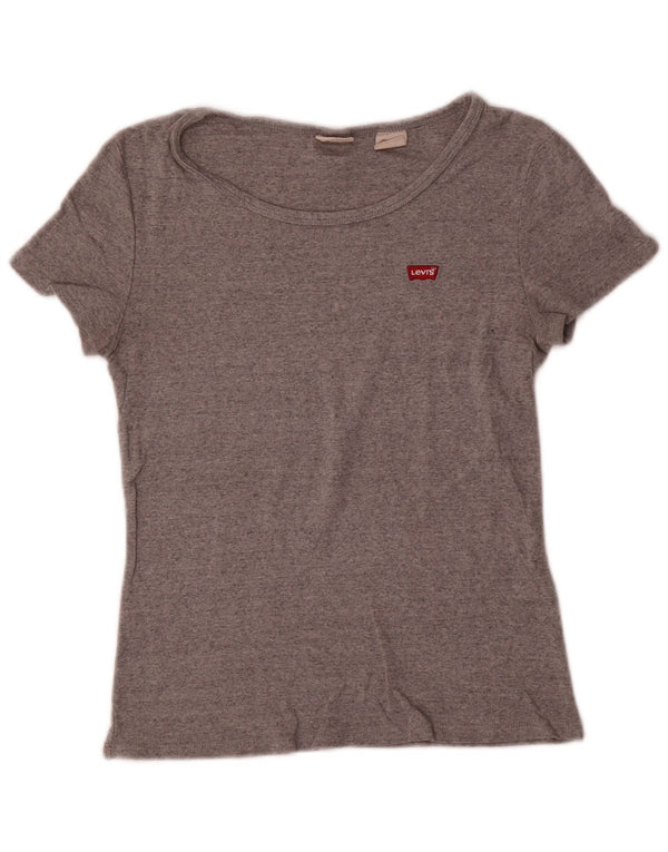 Levi's ženska majica kratkih rukava UK 8 Small Grey Flected