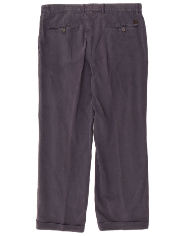 Hugo Boss muške ravne chino hlače IT 52 XL W36 L30 tamnoplavi pamuk