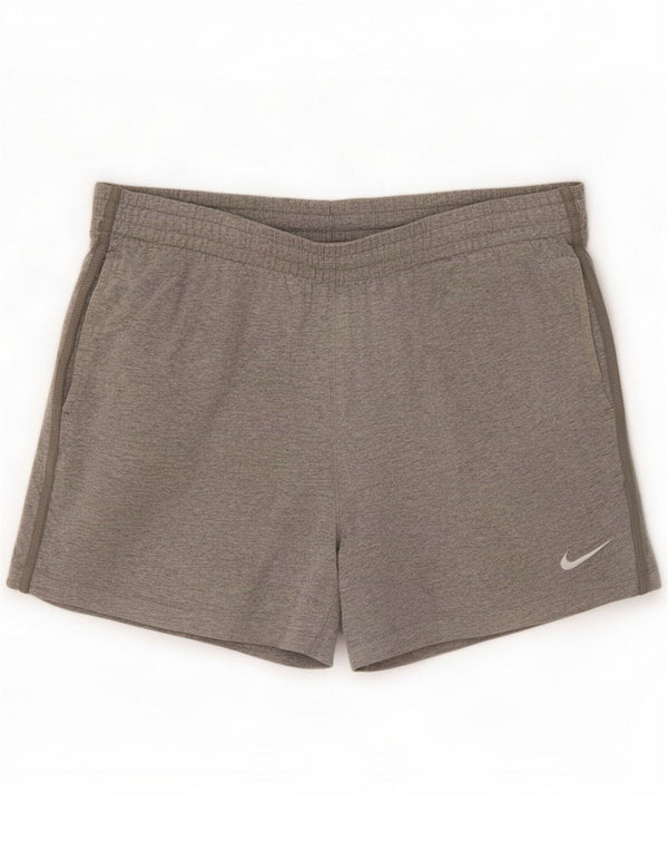 Nike Mens Sport Shorts Large Grey Flected Cotton