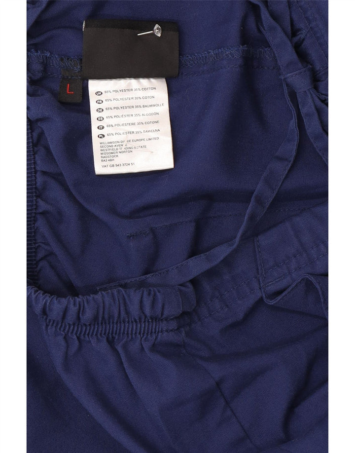 Dickies muške obične kargo hlače velike W34 L30 tamnoplavi poliester