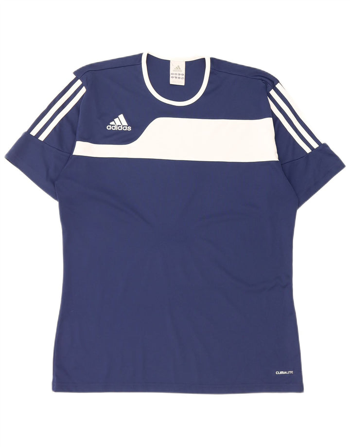 Adidas muška Climalite majica kratkih rukava srednje tamnoplave boje