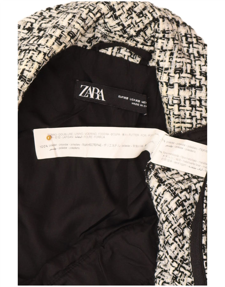 Zara ženski kombinezon bez rukava UK 6 XS sivi karirani poliester