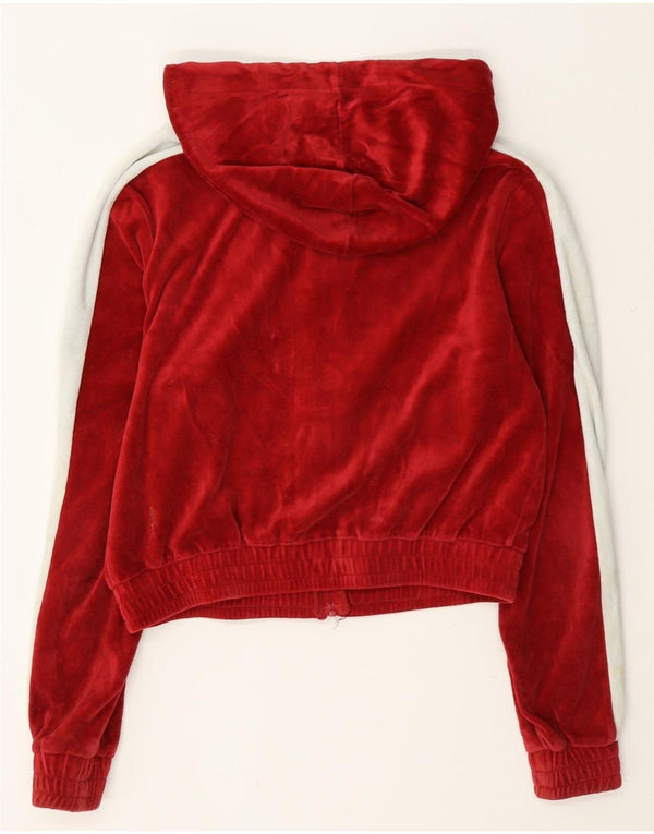 Fila ženski preveliki pulover s kapuljačom s patentnim zatvaračem UK 10 Small Red Colourblock