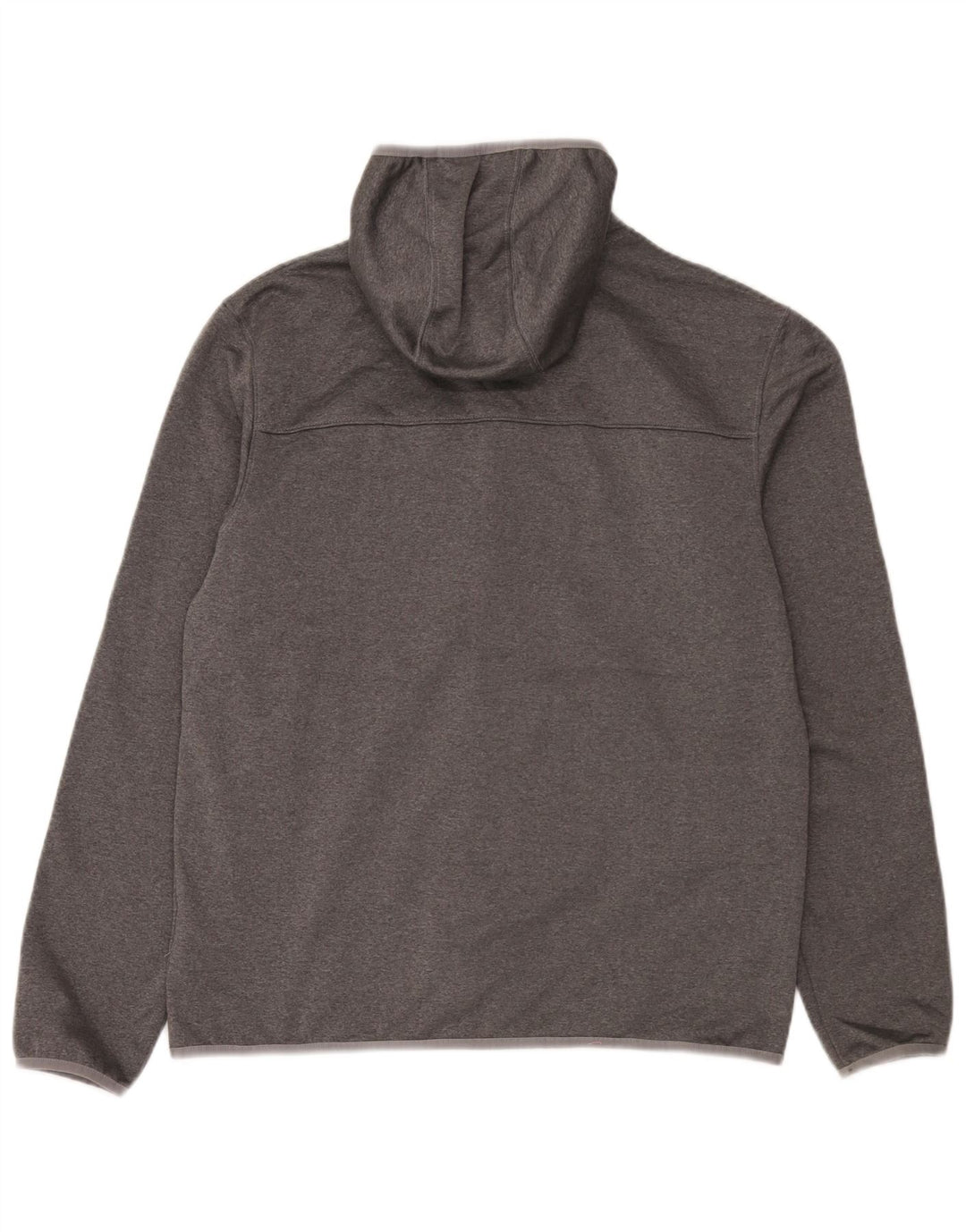 The North Face muški pulover s kapuljačom na patentni zatvarač veliki sivi poliester