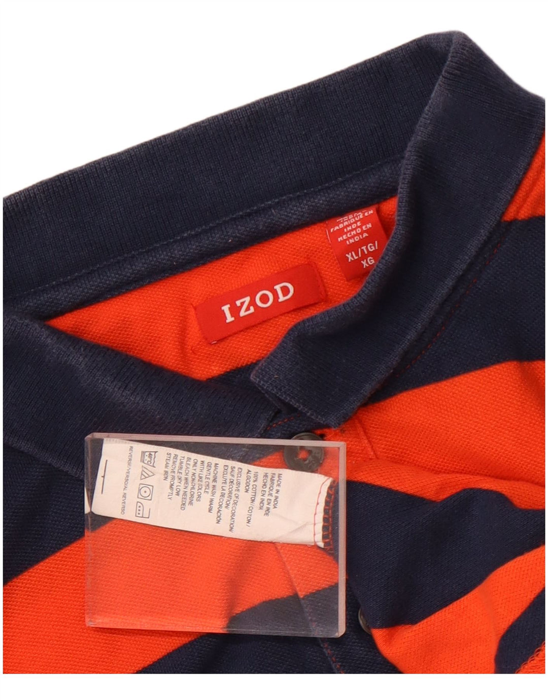 Izod muška polo majica XL, pamuk na narančaste pruge