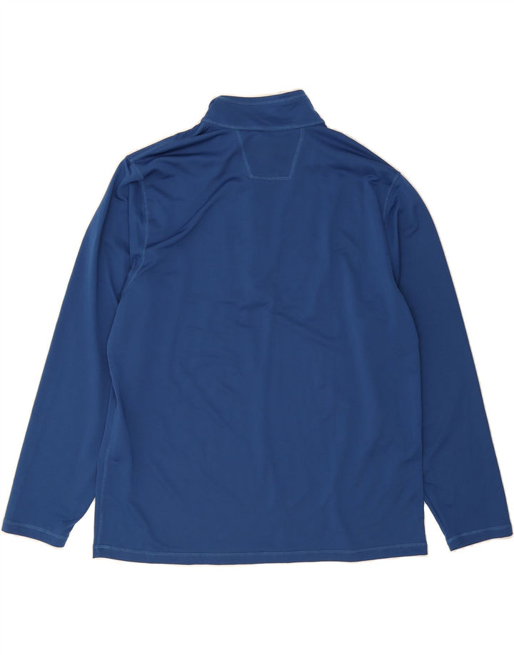 IZOD Mens Zip Neck Pullover Tracksuit Top 2XL Blue Polyester Vintage Izod and Second-Hand Izod from Messina Hembry 