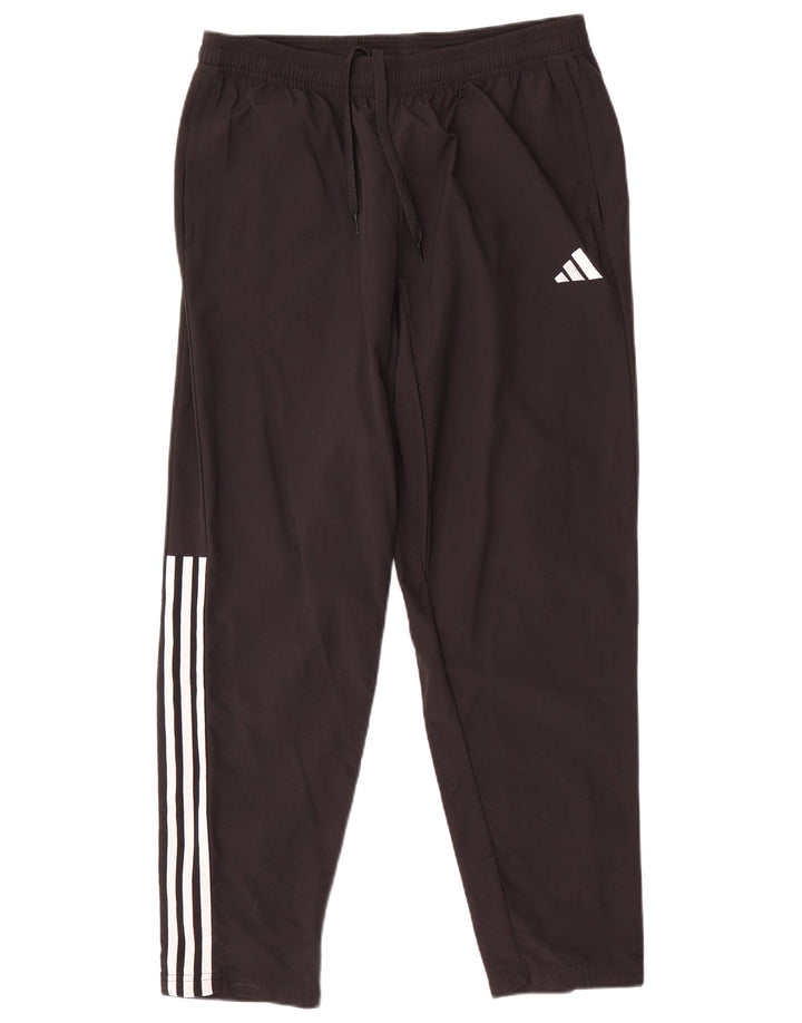 Adidas muške hlače za trenirku velike crne poliesterske