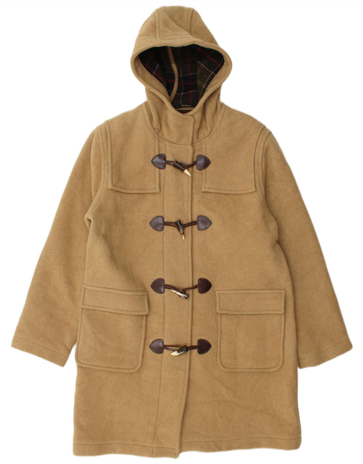 Barbour ženski duffle kaput s kapuljačom UK 14 Large Beige Wool