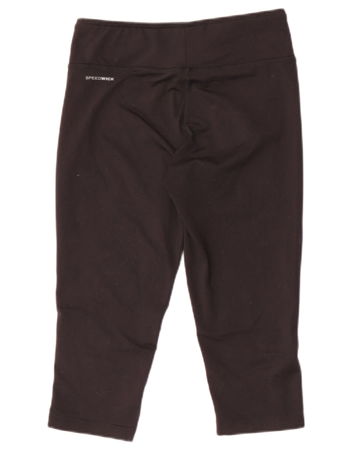 REEBOK Ženske kapri tajice UK 8/10 male crne poliesterske