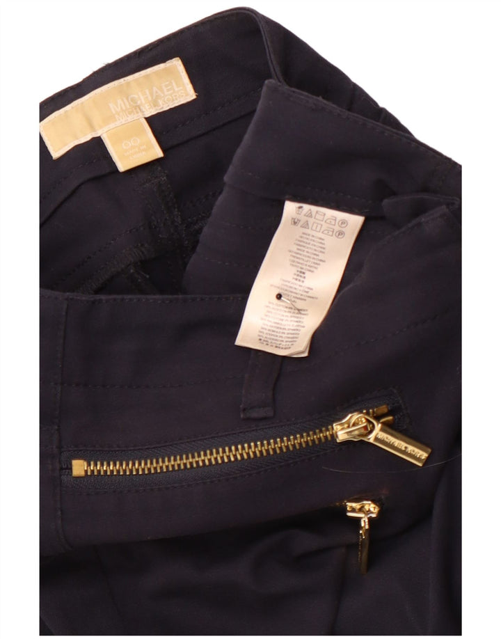 MICHAEL KORS Ženske uske ležerne hlače US 00 2XS W26 L28 tamnoplave