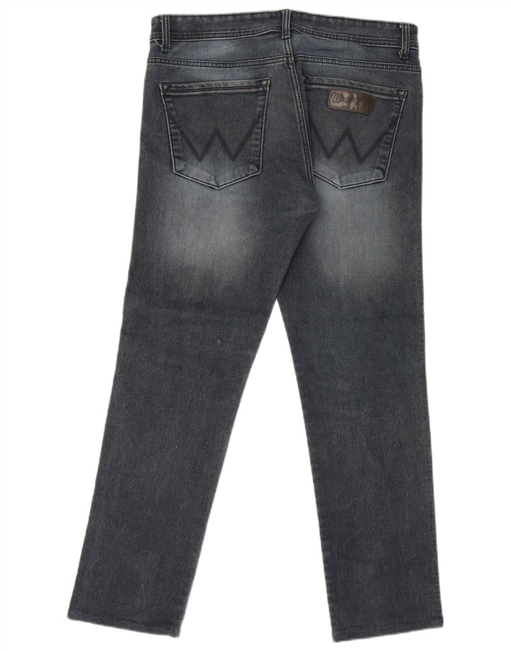 Wrangler muške ravne traperice W36 L30 plavi pamuk