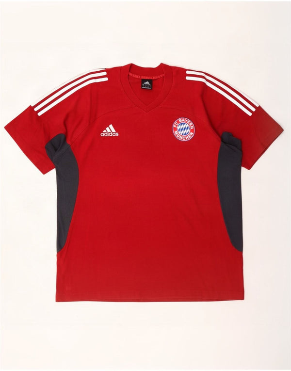 Adidas muška majica kratkih rukava FC Bayern Munchen UK 42/44 XL Red Colourblock
