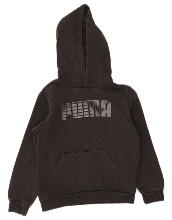 Puma Boys Hooded Regular Fit majica s kapuljačom 9-10 godina, crni pamuk