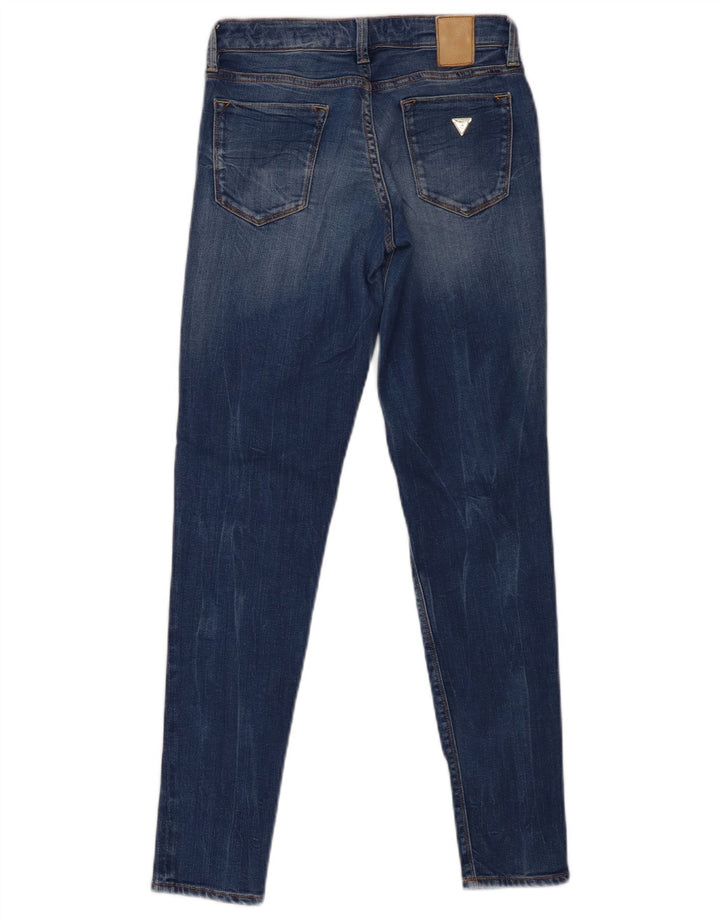GUESS Womens Beverly Skinny Jeans W24 L28 Blue