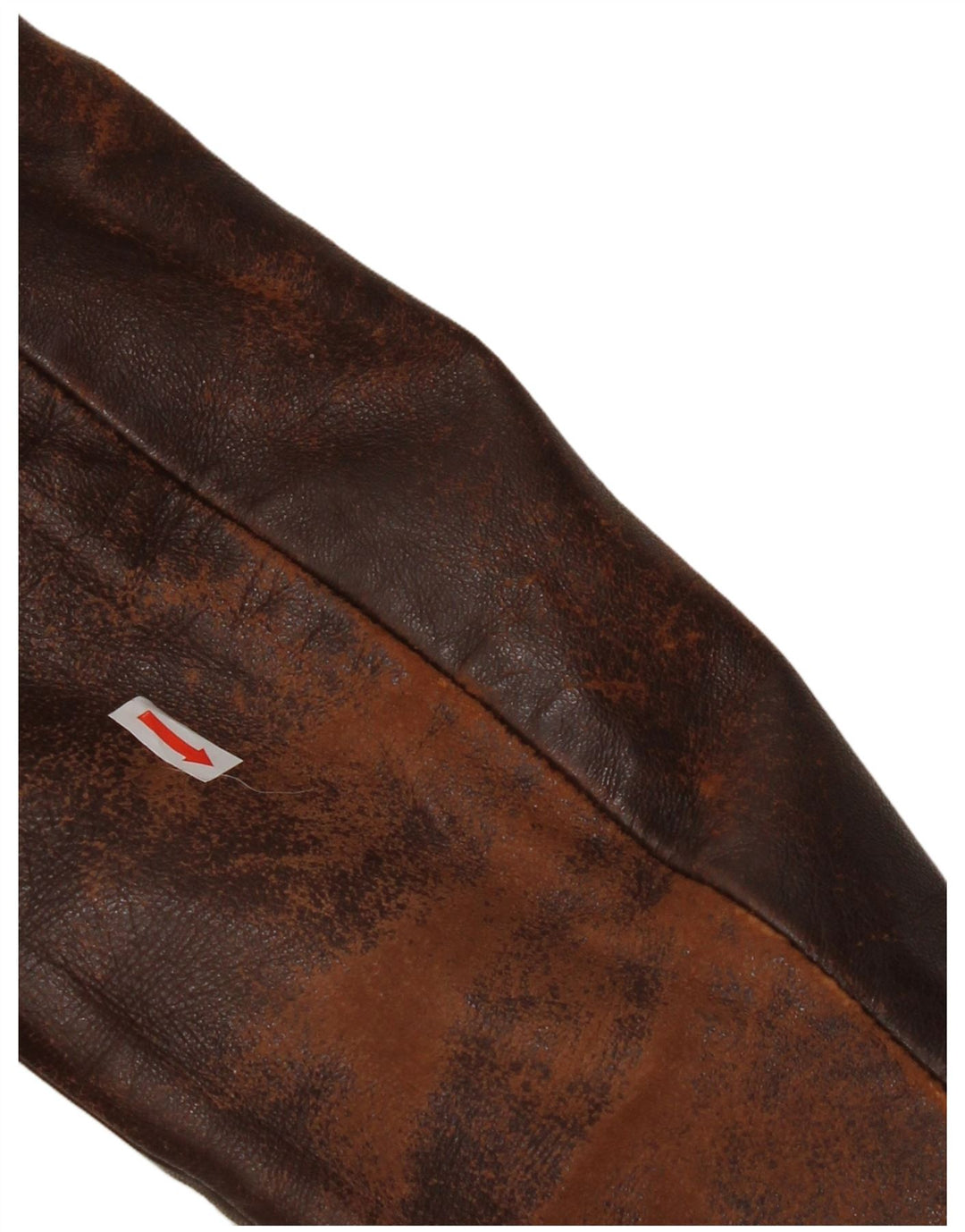 Vintage ženska uspravna kožna jakna UK 10 Mala smeđa