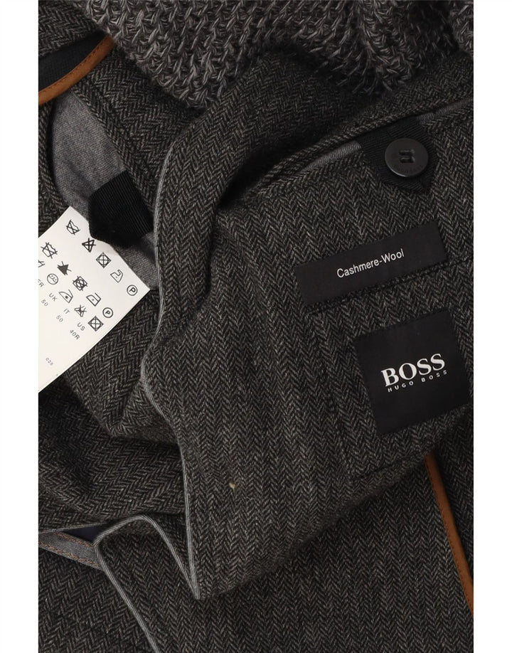 HUGO BOSS Muška jakna sa 3 gumba EU 50 velika siva riblja kost