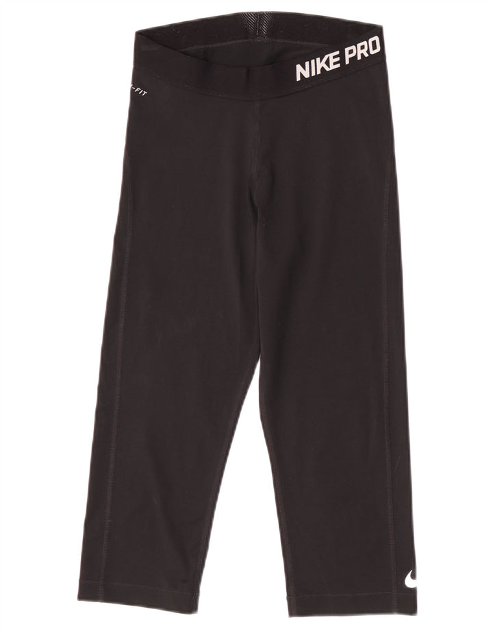 Nike Ženske Dri Fit Graphic Capri tajice UK 12 srednje crne