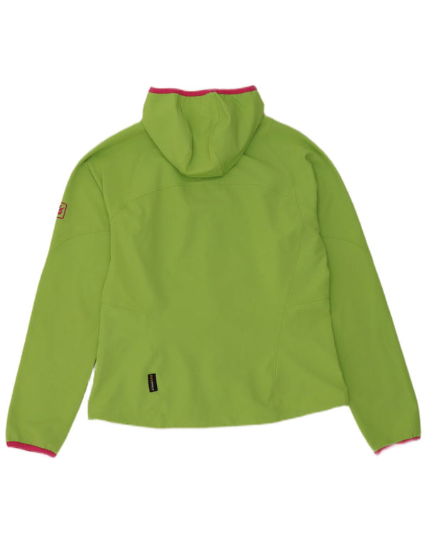 Jack Wolfskin ženska gornja jakna trenirke s kapuljačom UK 12/14 Srednje zelena