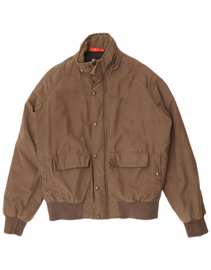 Puma muška bomber jakna UK 40 Large kaki pamuk