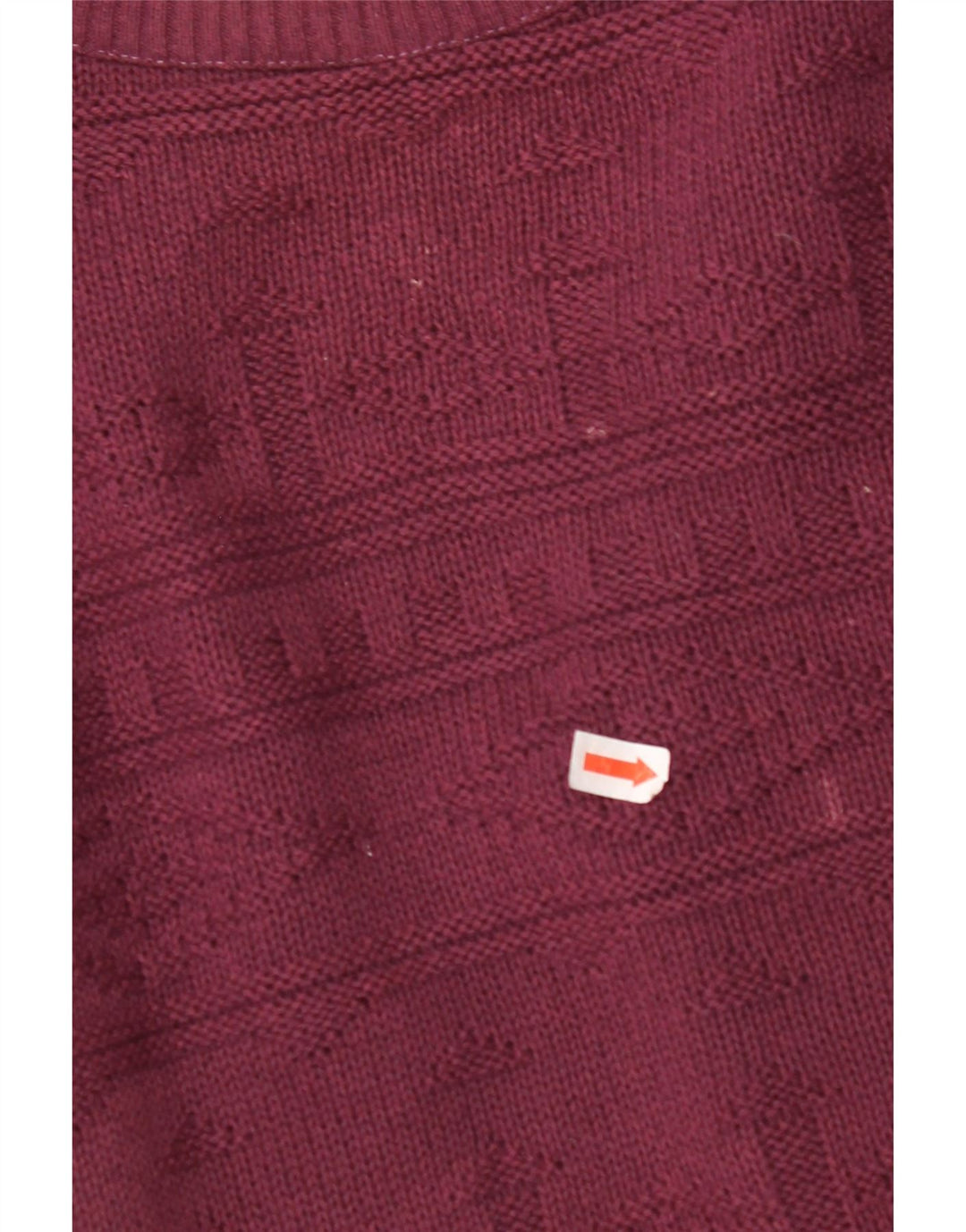 VINTAGE muški džemper s okruglim izrezom Veliki tamnocrveni