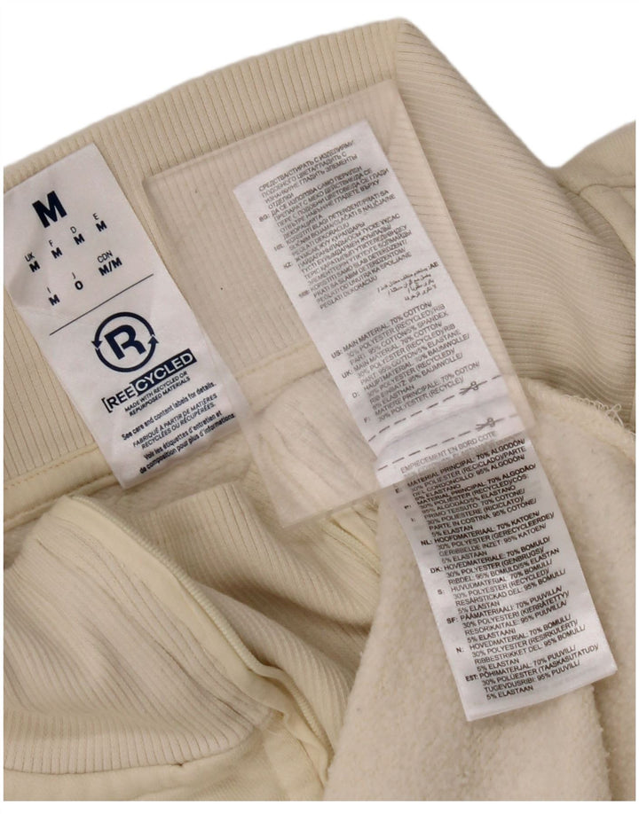 REEBOK Muška dukserica s izrezom i patentnim zatvaračem, srednje bijelog pamuka