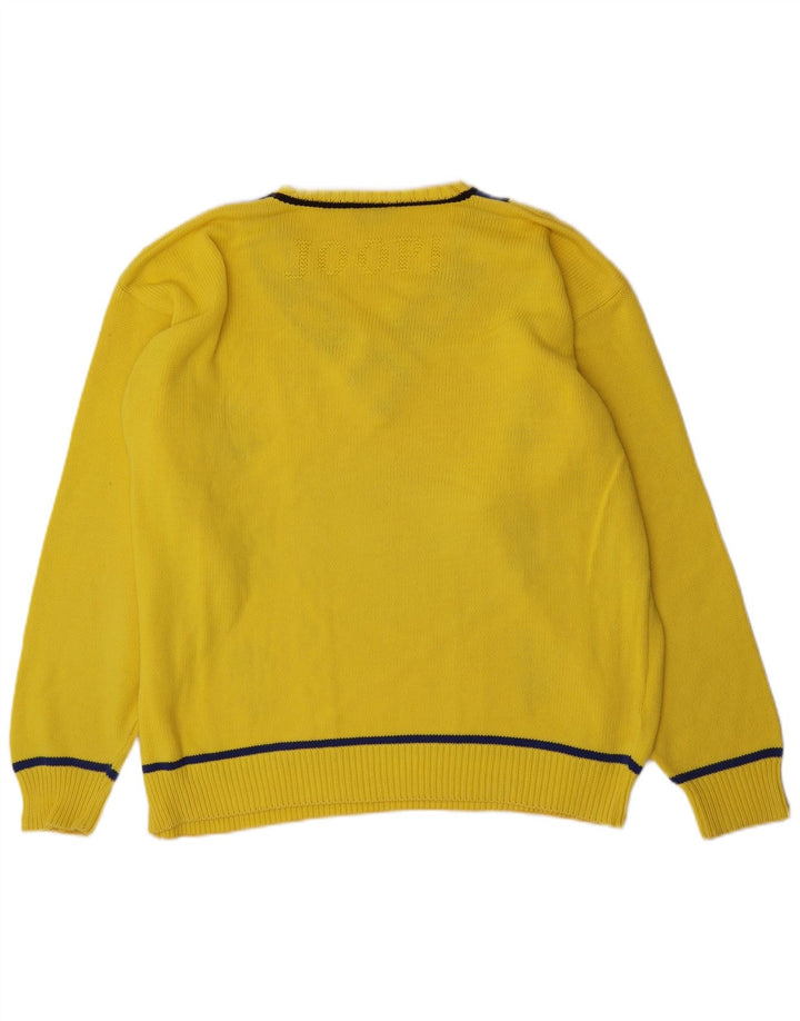 Joop muški džemper s V-izrezom IT 54 XL žuti Argyle/Diamond