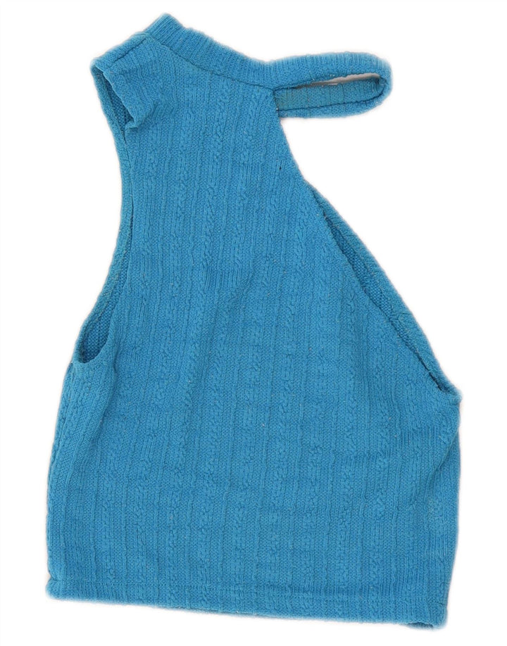 Zara ženska kratka majica na jedno rame UK 10 Small Blue