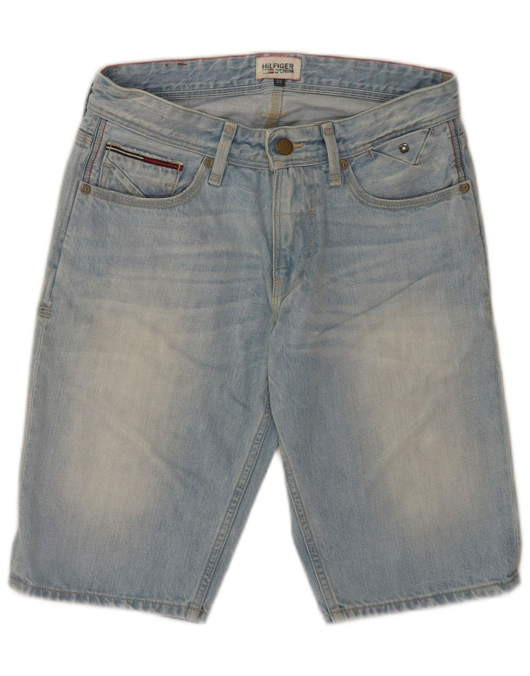 Tommy Hilfiger Regular Denim kratke hlače W29 Srednje plavi pamuk