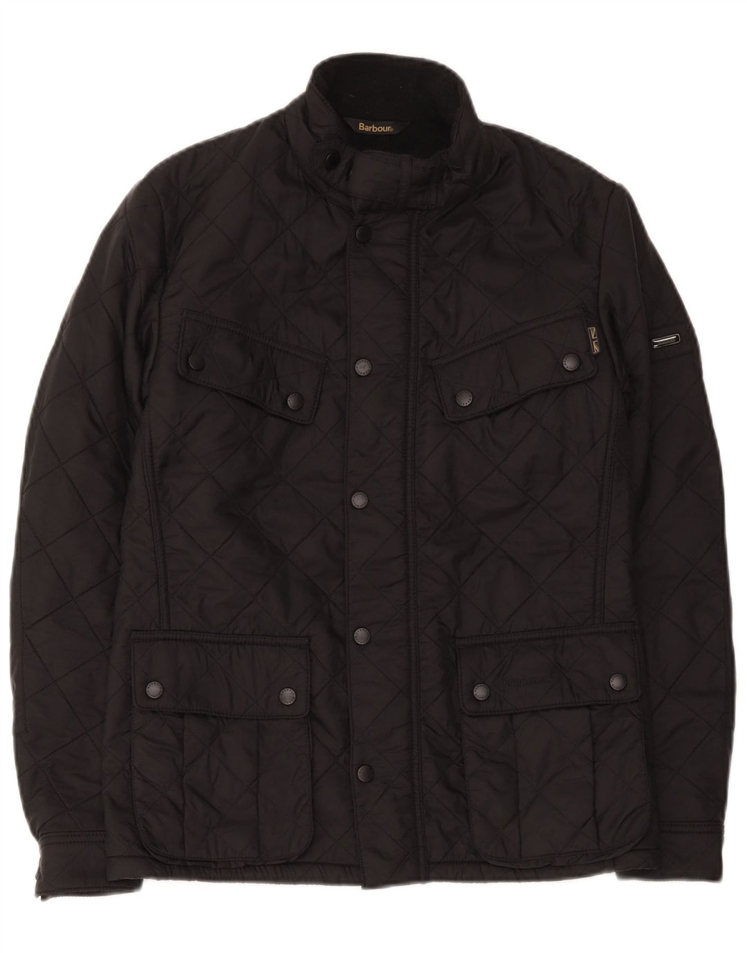 Barbour muška prošivena jakna UK 36 mali crni poliester