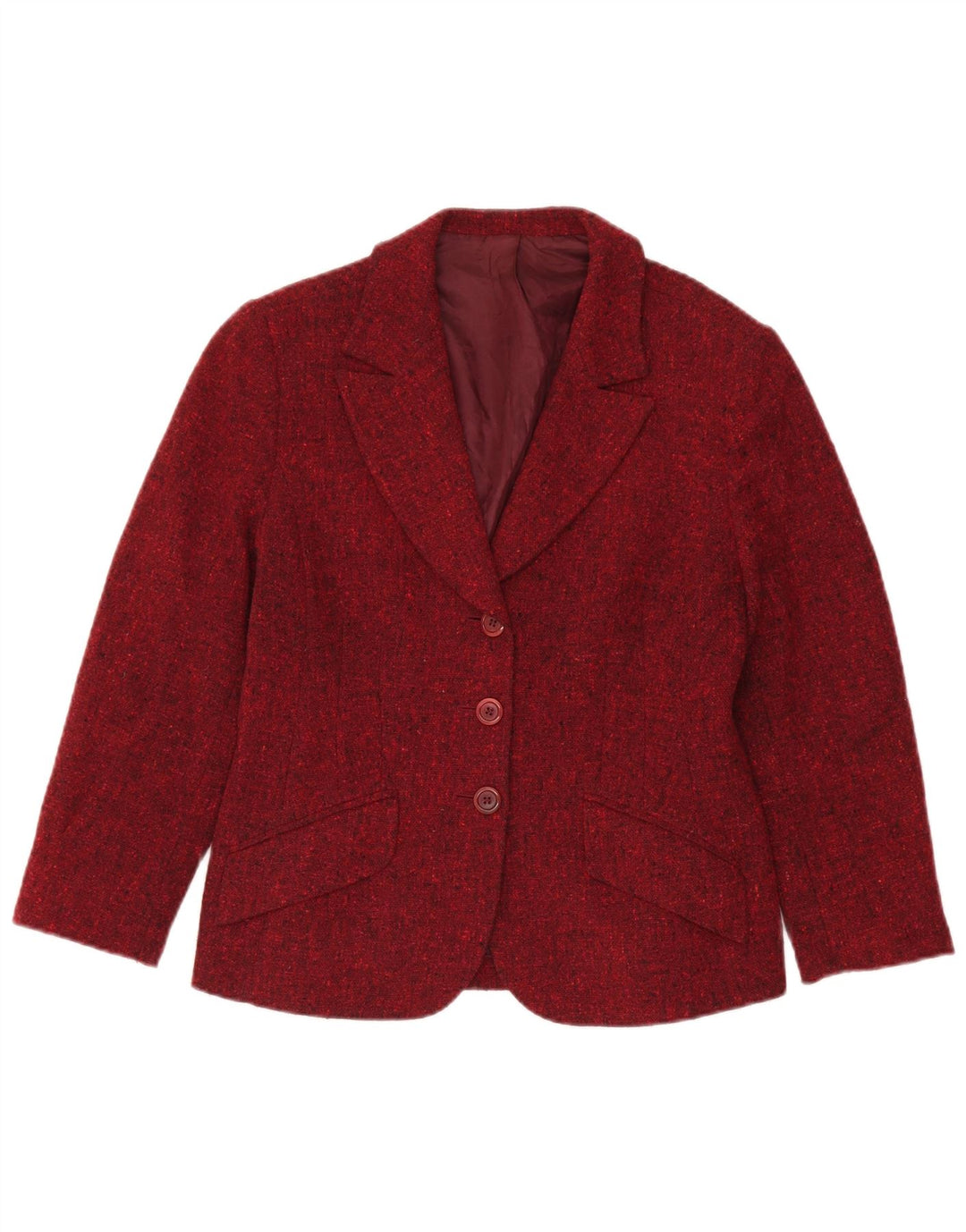 Hobbs Ženska jakna sa 3 gumba UK 12 Flecked Wool srednje boje