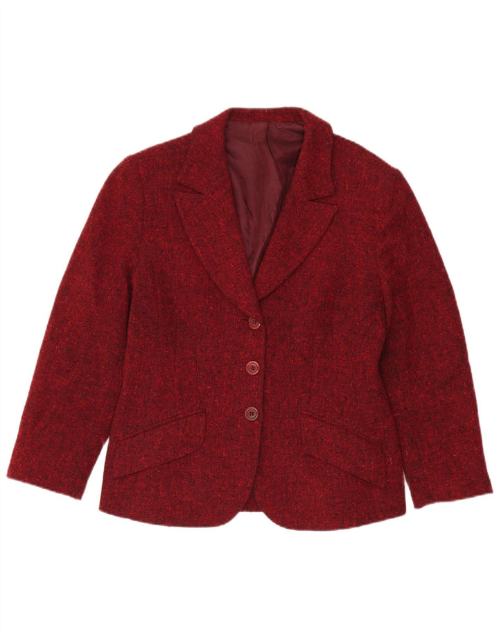 Hobbs Ženska jakna sa 3 gumba UK 12 Flecked Wool srednje boje