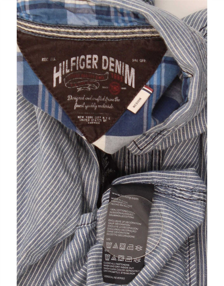 Tommy Hilfiger muška košulja srednje tamnoplave pamučne pruge