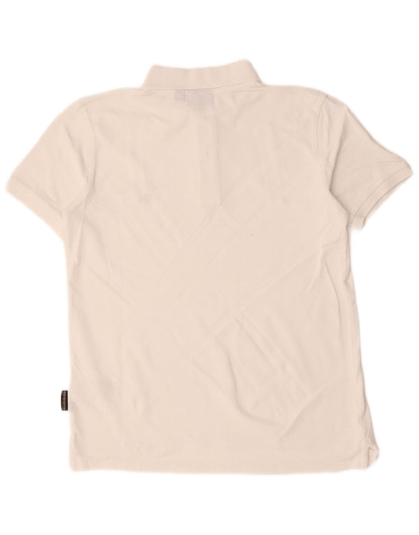 Napapijri Boys Polo Shirt 13-14 Years White Cotton