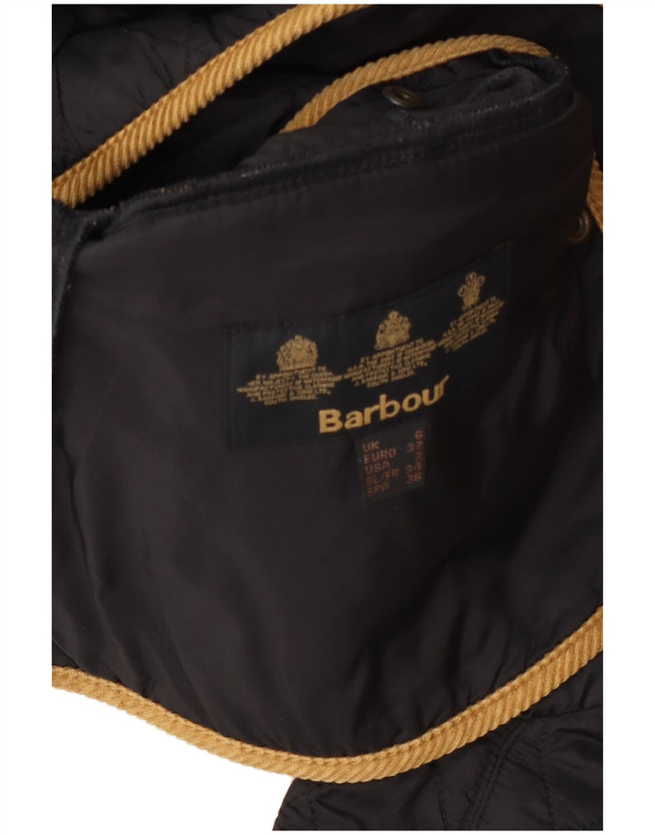 Barbour ženska prošivena jakna UK 6 XS sivi poliamid u boji