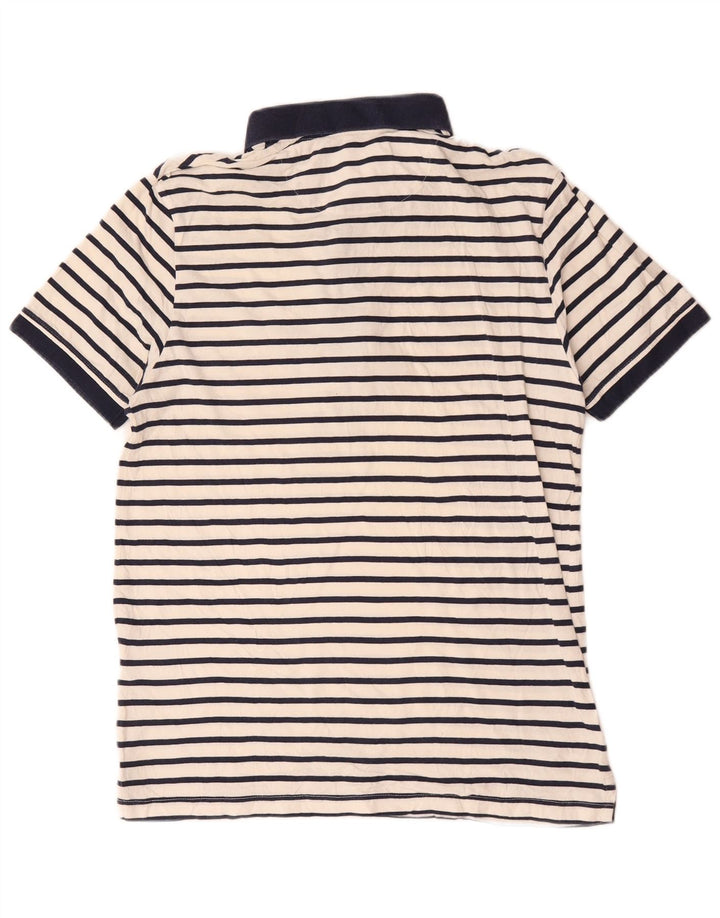 Lyle & Scott muška polo majica za ragbi srednje bijele pruge, pamuk