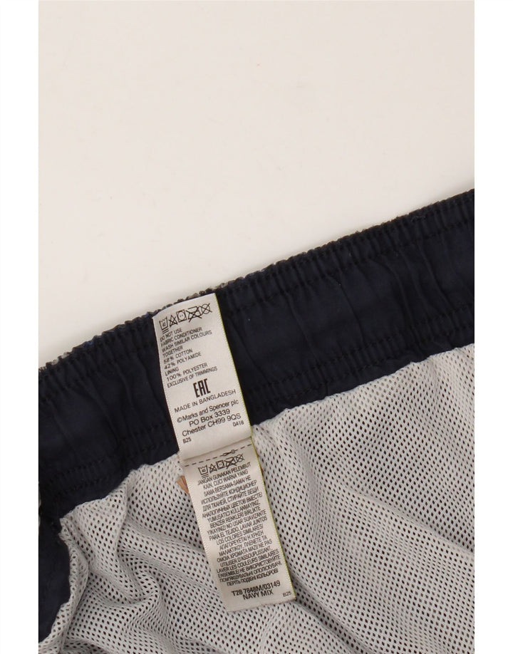 Marks & Spencer muške kratke hlače za kupanje 2XL plavi pamuk na karu