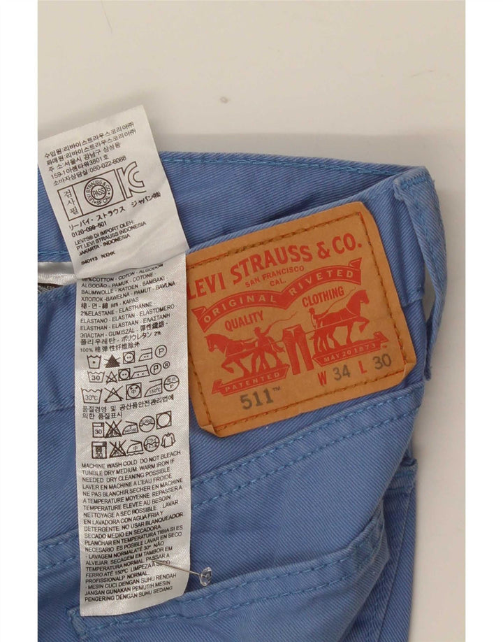 Levi's muške 511 uske traperice W34 L30 plavi pamuk