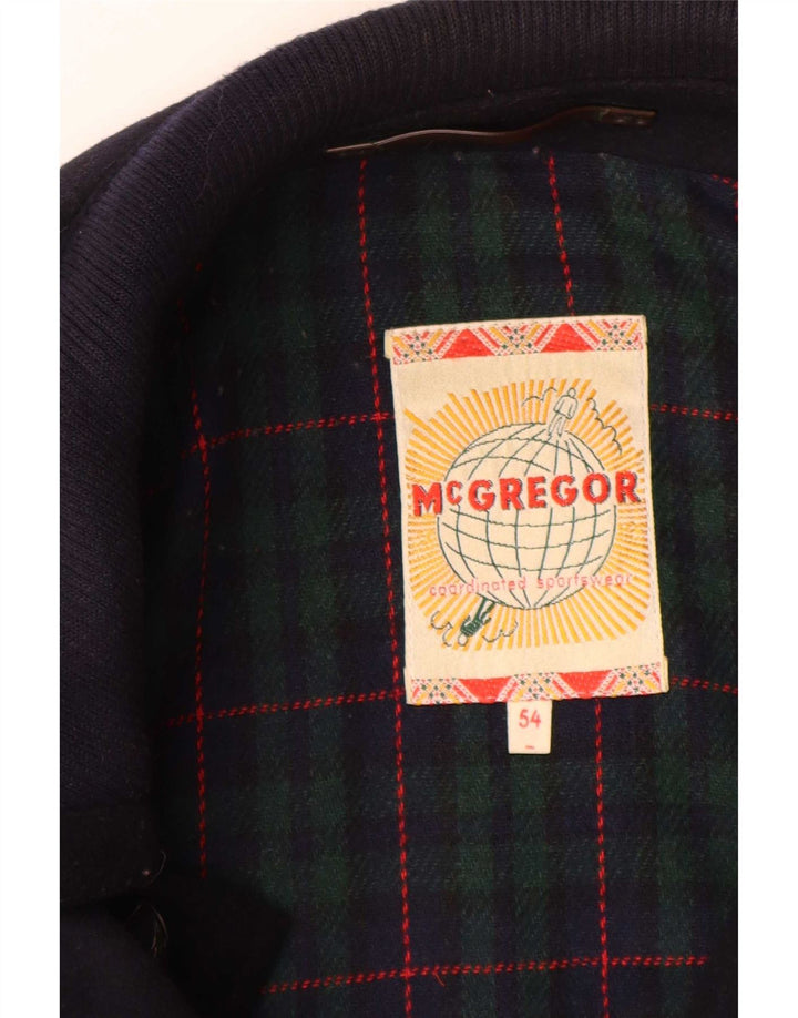 MC Gregor muška jakna IT 54 2XL mornarsko plava karirana vunena klasika