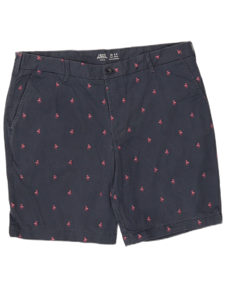 IZOD Muške kratke chino hlače sa slanim uzorkom W38 XL tamnoplave
