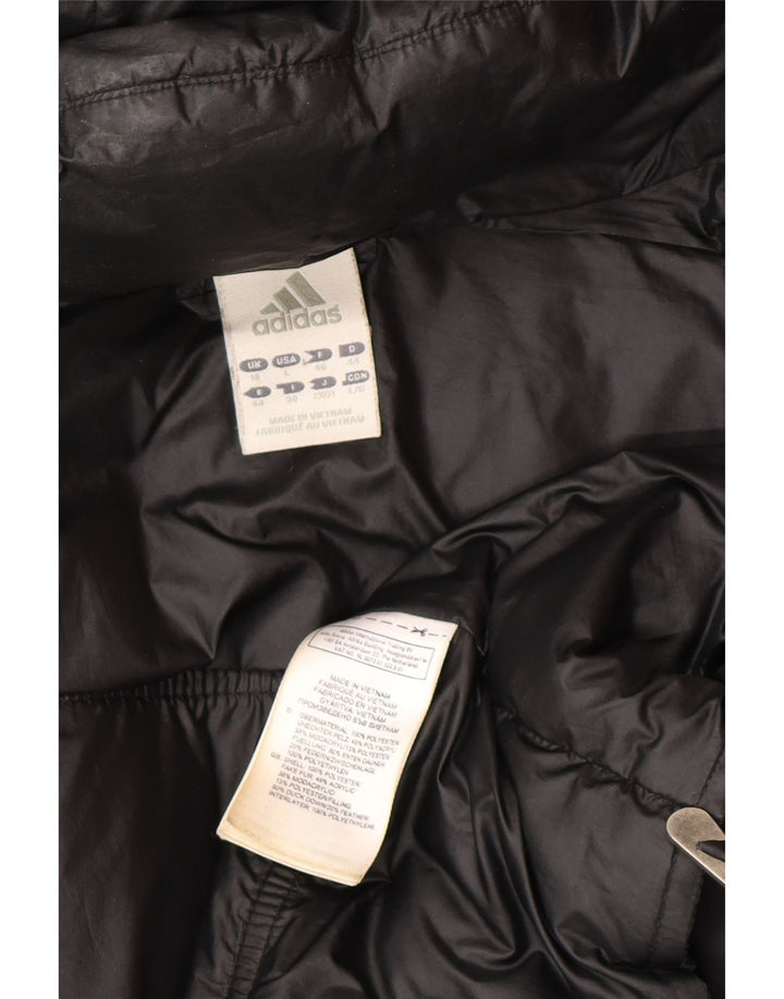 Adidas velika ženska jakna s kapuljačom i podstavljenom podstavom UK 18 XL crni poliester