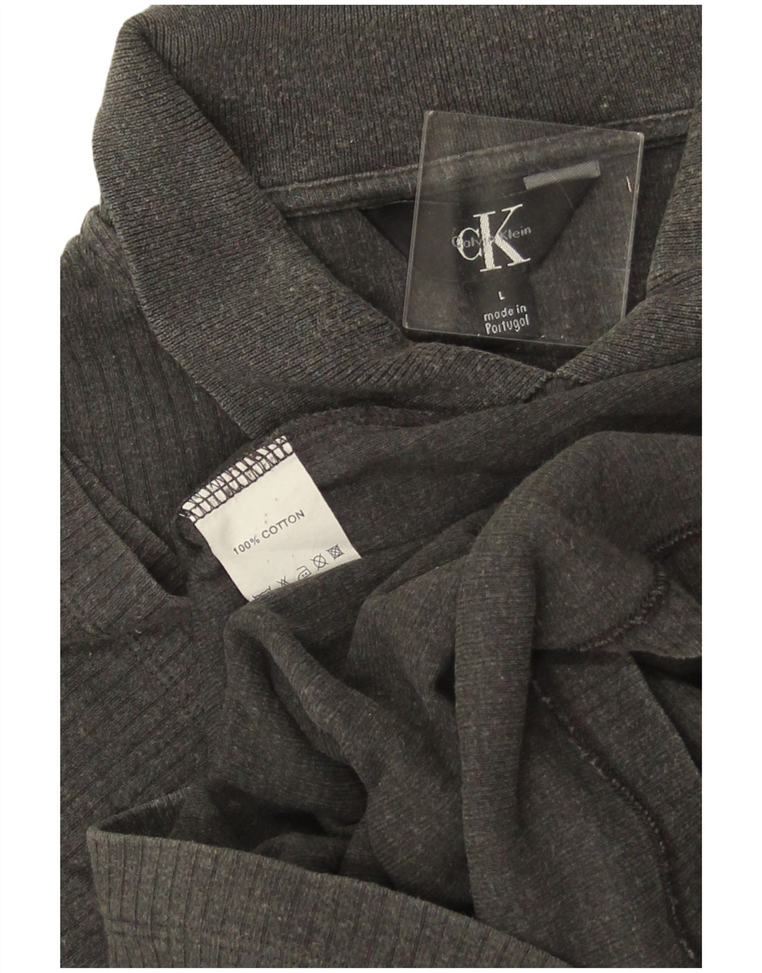 CALVIN KLEIN Muška polo majica Large Grey Pamuk