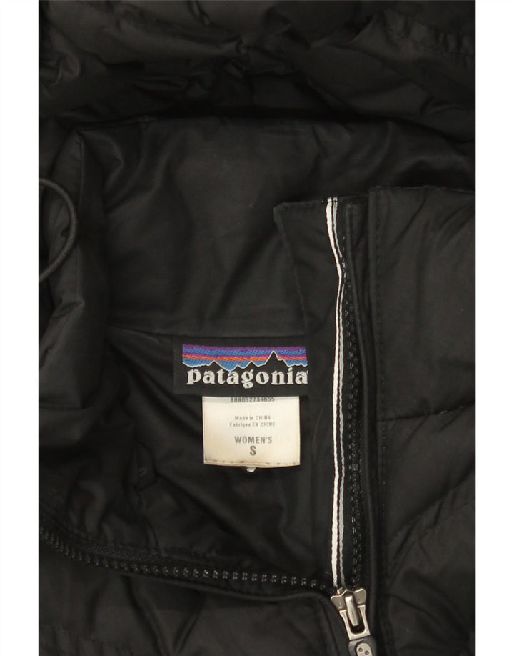 Patagonia ženski podstavljeni kaput s kapuljačom UK 10 Mali crni poliester