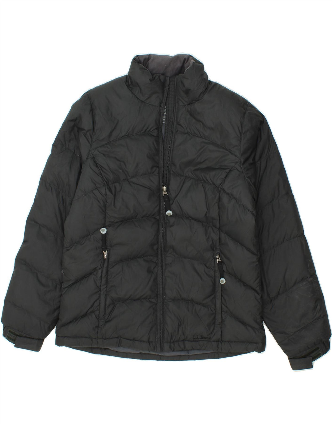 L.L.BEAN Womens Padded Jacket UK 14 Medium Black Nylon Vintage L.L.Bean and Second-Hand L.L.Bean from Messina Hembry 