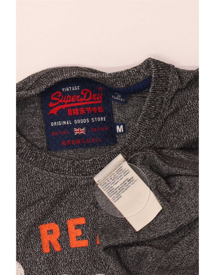 Superdry muška grafička majica kratkih rukava, srednje sivi flekasti pamuk