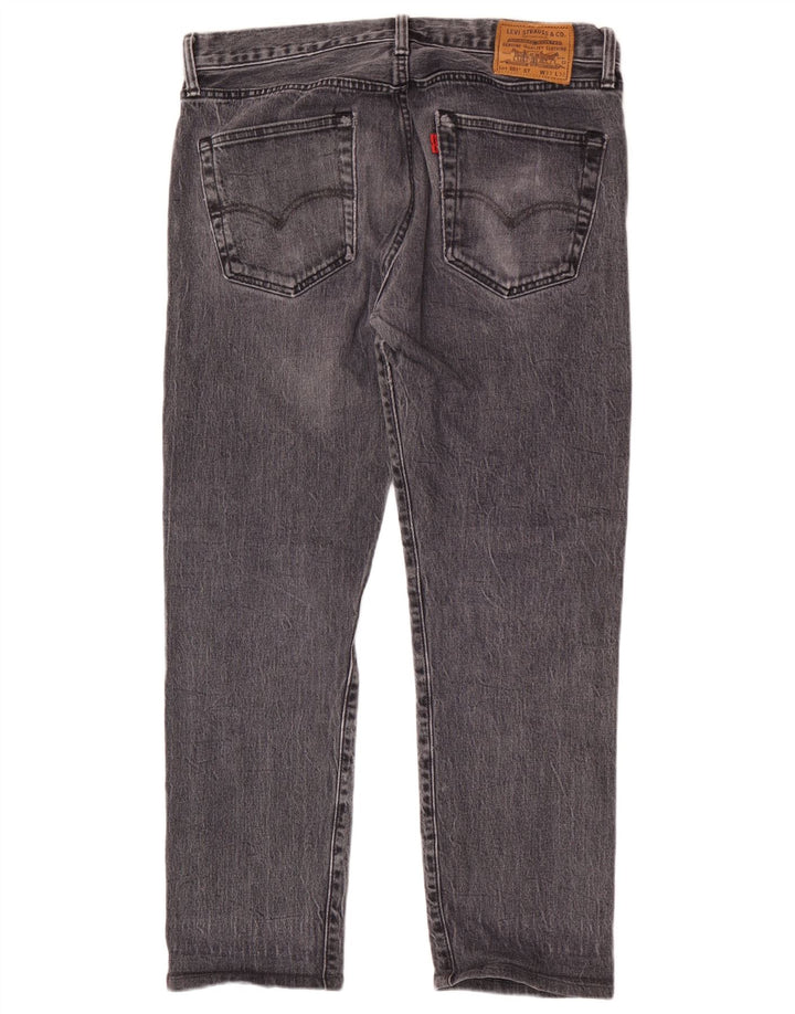 Levi's muške 501 ravne traperice W33 L28 sivi pamuk