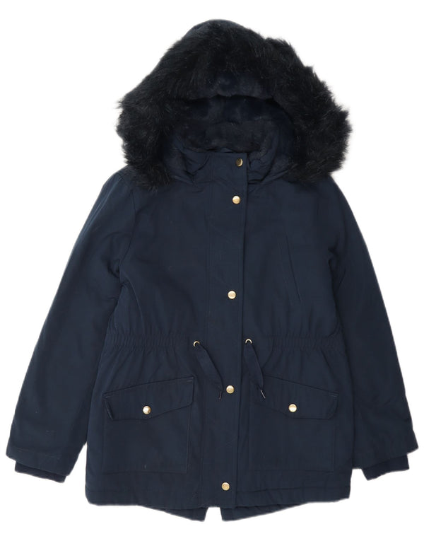 Marks & Spencer Sherpa parka jakna s kapuljačom za djevojčice 8-9 godina tamnoplava