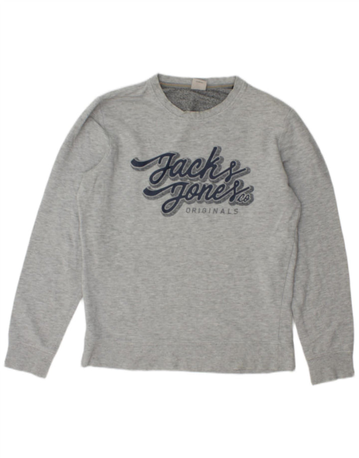 JACK & JONES Muška majica s trenirkama srednje sive boje s flekama