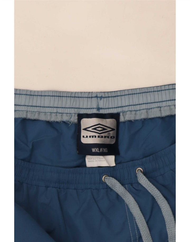 Umbro ženske kratke kupaće hlače UK 18 XL plavi poliester